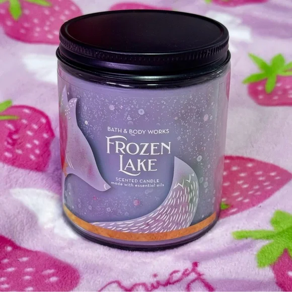 Bath & Body Works Frozen Lake Single Wick Candle 7oz NWT — Cool Fresh Winter - Picture 2 of 3